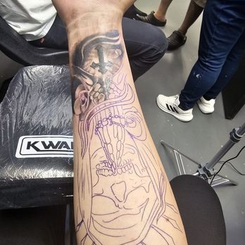 Juggernaut Tattoo - When @Kacho.tattoo stared the bottom portion of my tattoo. - Tattoo Near Me - Gurnee, Illinois Juggernaut Tattoo - When @Kacho.tattoo stared the bottom portion of my tattoo. - Tattoo Near Me - Gurnee, Illinois