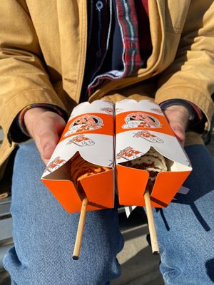 Two Hands Corn Dogs KATY by null