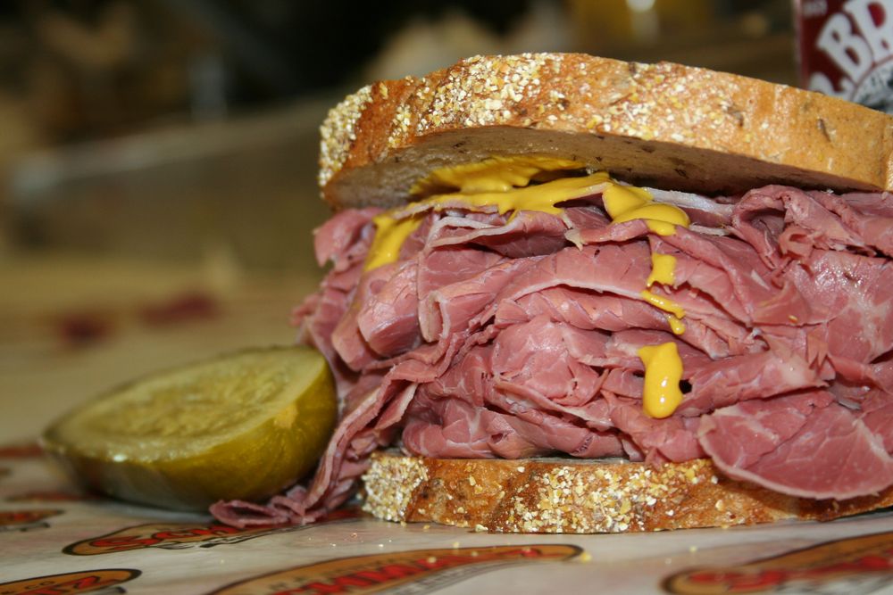 Food from Schmaltz Deli