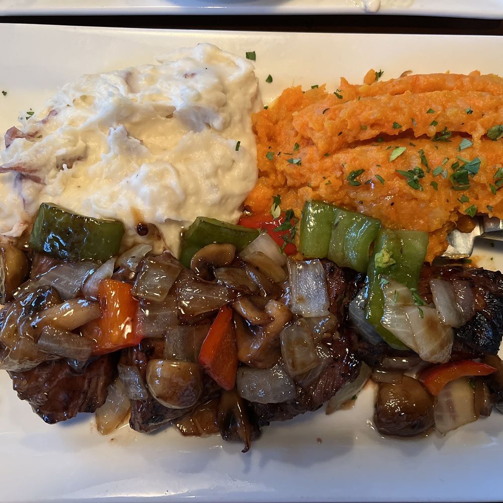 Red Fox Bar & Grille - Smothered wood grilled steak tips - American Near Me - Jackson, New Hampshire Red Fox Bar & Grille - Smothered wood grilled steak tips - American Near Me - Jackson, New Hampshire