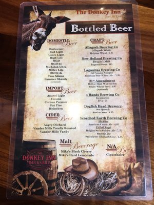 Menu photo 2 The Donkey Inn Bar and Grill Algonquin, IL Menu photo 2 The Donkey Inn Bar and Grill Algonquin, IL