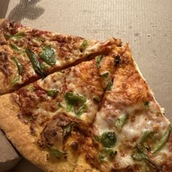 Domino's Pizza - Cheese pizza with green peppers
