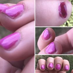 Cali Nails - This is immediately after leaving with my shellac manicure and regular pedicure.