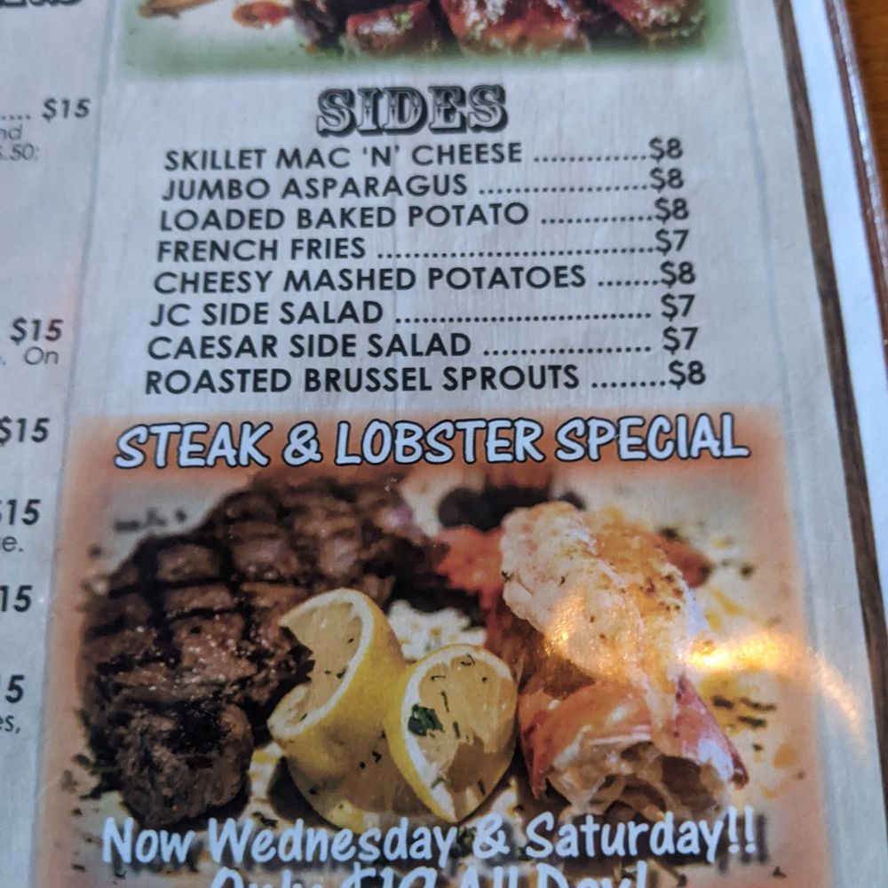 John Cutter - Menu - New American Near Me - Las Vegas, Nevada