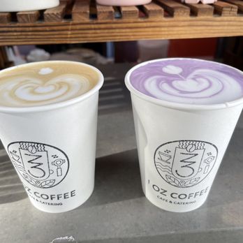 1 Oz Coffee - Latte and Ube Latte - Caterers Near Me - Santa Clara, California 1 Oz Coffee - Latte and Ube Latte - Caterers Near Me - Santa Clara, California
