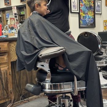 The Gentleman's Barber Shop - My 2 year old getting his hair cut. - Barbers Near Me - Beaumont, California The Gentleman's Barber Shop - My 2 year old getting his hair cut. - Barbers Near Me - Beaumont, California