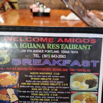 La Iguana Restaurant No 4 - Up close of address and name - Mexican Near Me - Portland, Texas La Iguana Restaurant No 4 - Up close of address and name - Mexican Near Me - Portland, Texas