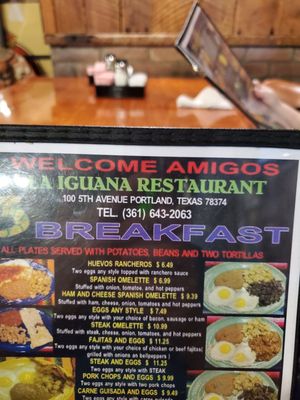 Menu photo 1 La Iguana Restaurant No 4 Portland, TX Menu photo 1 La Iguana Restaurant No 4 Portland, TX