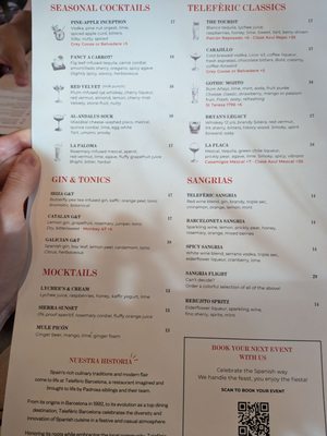 Menu photo 7 Teleferic Barcelona San Diego, CA Menu photo 7 Teleferic Barcelona San Diego, CA