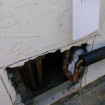 Carroll Plumbing - Wall opened to re-route the hot water line - Plumbing Near Me - Escondido, California Carroll Plumbing - Wall opened to re-route the hot water line - Plumbing Near Me - Escondido, California