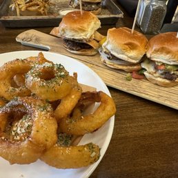 Flight #2 w/ truffled onion rings Flight #2 w/ truffled onion rings