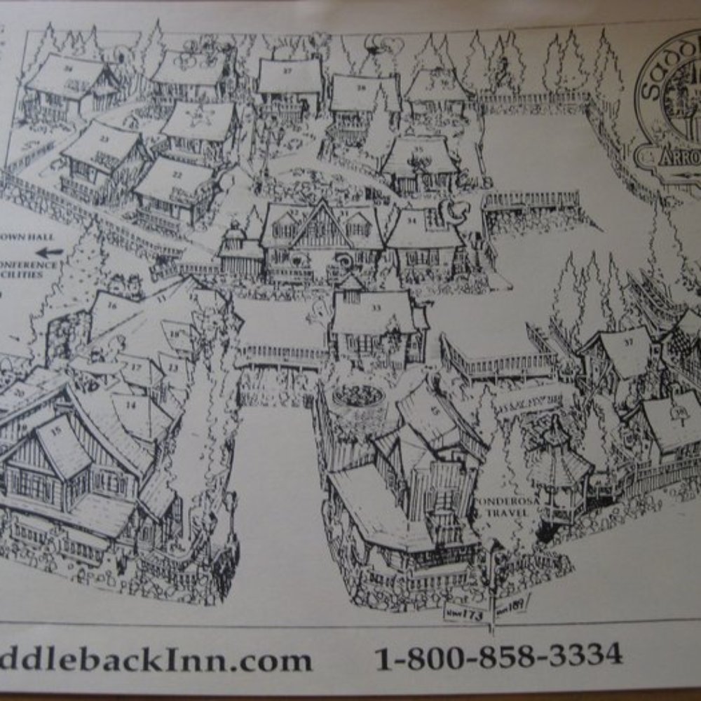Saddleback Inn - Map from the front desk - Hotels Near Me - Lake Arrowhead, California Saddleback Inn - Map from the front desk - Hotels Near Me - Lake Arrowhead, California
