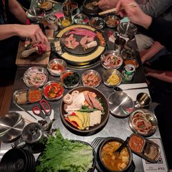 Daldongnae Korean BBQ - Kensington Market - Table set