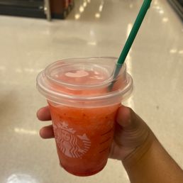 Getting Starbucks first before I look round inside the store lol