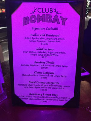 Menu photo 2 Club Bombay Big Bear Lake, CA Menu photo 2 Club Bombay Big Bear Lake, CA