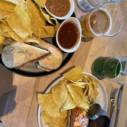 Southwest shrimp and lobster roll, birria sandwich. Beers were Chrone Zone and Japanese Lagger Southwest shrimp and lobster roll, birria sandwich. Beers were Chrone Zone and Japanese Lagger