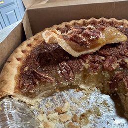 Pecan pie - only a few actual pecans on the very top