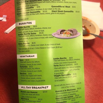 La Taqueria - Menú - Mexican Near Me - Hanover Park, Illinois
