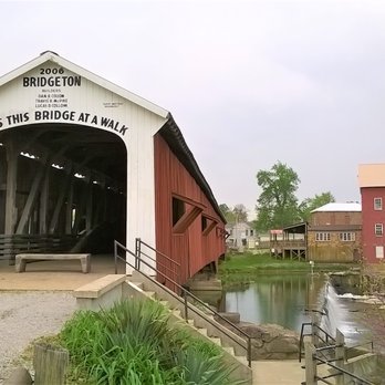 Old Mill Park and Covered Bridge - Bridgeton Covered Bridge and dam - Parks Near Me