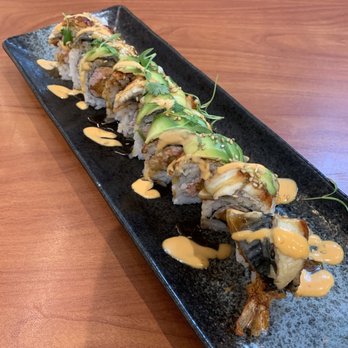 Sushi Paradise - Last year 2024, Dragon Roll - Sushi Bars Near Me - Sacramento, California