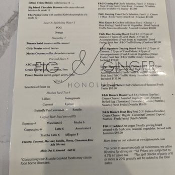 Fig & Ginger - Menu - Breakfast & Brunch Near Me - Honolulu, Hawaii Fig & Ginger - Menu - Breakfast & Brunch Near Me - Honolulu, Hawaii
