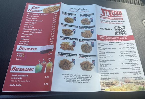 Menu photo 8 J J Fish & Chicken Jonesboro, GA Menu photo 8 J J Fish & Chicken Jonesboro, GA