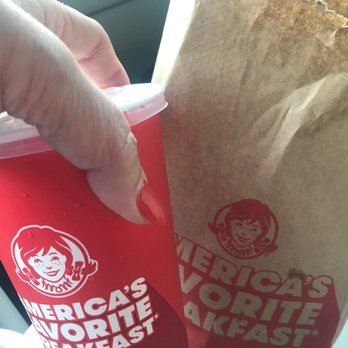Wendy's - The Big Bacon Cheese Burger With The Works & A Chocolate Frosty. The man got what he wants:-() It's Sunday - Burgers Near Me - Vero Beach, Florida