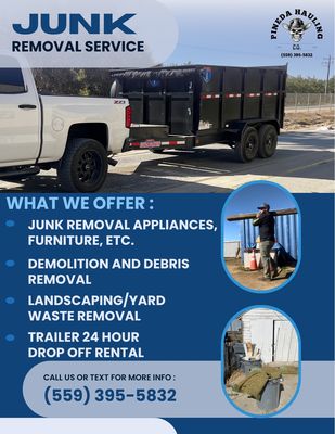 Junk Removal - We provide fast, reliable, and affordable junk removal services for homes and businesses. Whether you're clearing out a garage, remodeling, moving, or just need to get rid of unwanted items, we've got you covered. We handle everything from furniture and appliances to yard waste and construction debris—so you don't have to lift a finger. Let us do the heavy lifting and help you reclaim your space today! Junk Removal - We provide fast, reliable, and affordable junk removal services for homes and businesses. Whether you're clearing out a garage, remodeling, moving, or just need to get rid of unwanted items, we've got you covered. We handle everything from furniture and appliances to yard waste and construction debris—so you don't have to lift a finger. Let us do the heavy lifting and help you reclaim your space today!