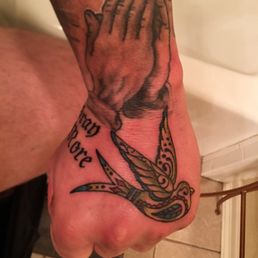 Bird tattoo done by Josh Bird tattoo done by Josh