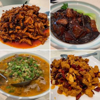 Fiery Shanghai - Fish flavored shredded pork, braised pork w/ pickled veggies in brown sauce, spicy fried chicken, spicy sour beef w/ pickled cabbage. - Shanghainese Near Me - Pleasanton, California