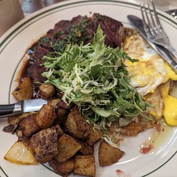 Ted's Bulletin Gaithersburg - Steak an eggs. Medium steak, over hard eggs - New American Near Me - Gaithersburg, Maryland Ted's Bulletin Gaithersburg - Steak an eggs. Medium steak, over hard eggs - New American Near Me - Gaithersburg, Maryland