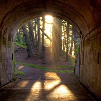 Marin Headlands - Hillside Tunnel in the Marin headlands that led to an incomplete 1942 gun installation - Parks Near Me - Sausalito, California