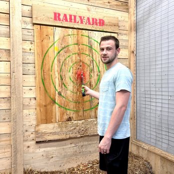 Railyard Axehouse - Bull's Eye - Axe Throwing Near Me - Grayson, Georgia Railyard Axehouse - Bull's Eye - Axe Throwing Near Me - Grayson, Georgia