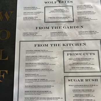 Wolf by Vanderpump at Caesars Republic Lake Tahoe - Menu - American Near Me - Stateline, Nevada