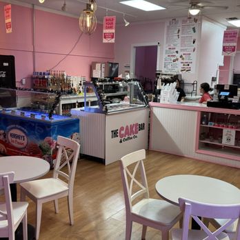 The Cake Bar - The dining area. 3 more tables to the left out of the picture, plus some seating in the back - Patisserie/Cake Shop Near Me - New Braunfels, Texas The Cake Bar - The dining area. 3 more tables to the left out of the picture, plus some seating in the back - Patisserie/Cake Shop Near Me - New Braunfels, Texas