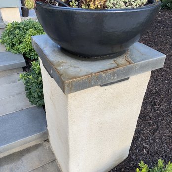 Premier Builders and Hardscape - Damage to stone from poor seal and poor irrigation zoning - Landscaping Near Me Premier Builders and Hardscape - Damage to stone from poor seal and poor irrigation zoning - Landscaping Near Me