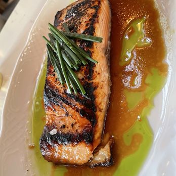 Edgemar - Salmon with miso served with rice - Seafood Near Me - Santa Monica, California