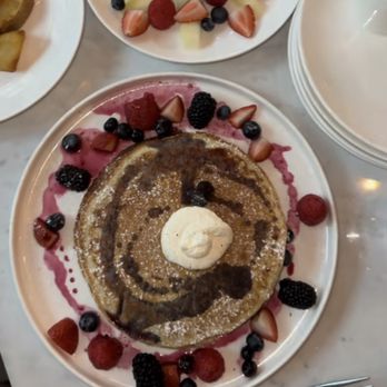 Nora Restaurant - Berry pancakes - Mediterranean Near Me - Chicago, Illinois