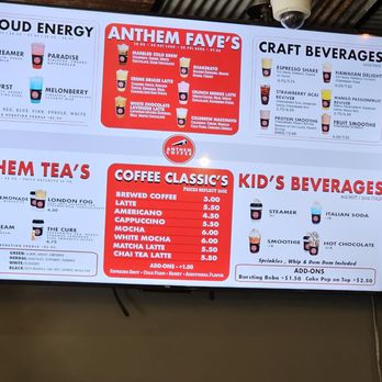 ANTHEM Coffee & Tea | Verrado - Menu - Coffee & Tea Near Me - Buckeye, Arizona ANTHEM Coffee & Tea | Verrado - Menu - Coffee & Tea Near Me - Buckeye, Arizona