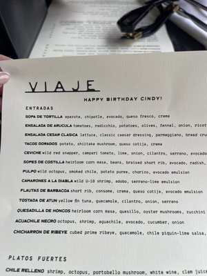 Menu photo 1 Viaje Long Beach, CA Menu photo 1 Viaje Long Beach, CA