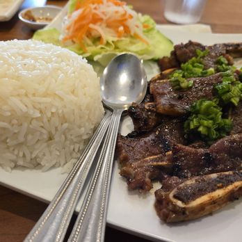 Pho Saigon - Com Suong Bo Dai Han.(Broken rice with Korean ribs) - Vietnamese Near Me - Rocklin, California Pho Saigon - Com Suong Bo Dai Han.(Broken rice with Korean ribs) - Vietnamese Near Me - Rocklin, California
