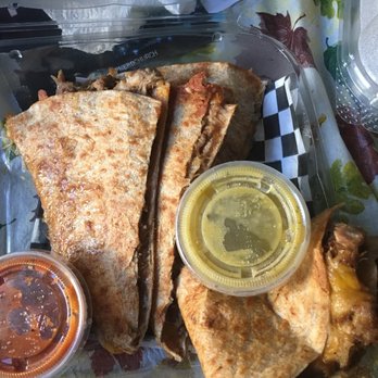 Pillars Café - Carnitas quesadilla. Very tasty :) - Coffee & Tea Near Me - Porter Ranch, California