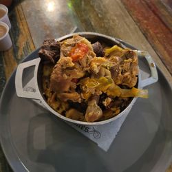 Smashed and fried plantain