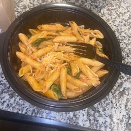 Missing my Parmesan crusted chicken with my penne Rosa pasta.