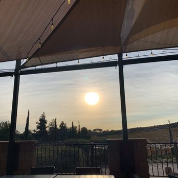 Fazeli Cellars Winery - View from members patio - Wineries Near Me - Temecula, California