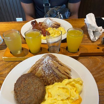 Famous Toastery - French Toast Beyond Breakfast Sausage 2 Eggs - Breakfast & Brunch Near Me - Charlotte, North Carolina Famous Toastery - French Toast Beyond Breakfast Sausage 2 Eggs - Breakfast & Brunch Near Me - Charlotte, North Carolina