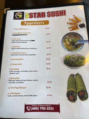Menu photo 5 Five Star Sushi Warr Acres, OK Menu photo 5 Five Star Sushi Warr Acres, OK