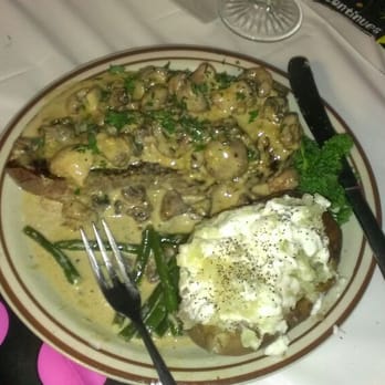 Frontier Bar & Supper Club - Steak Diane at the Frontier Bar in Dunkirk Montana - Steakhouses Near Me - Shelby, Montana