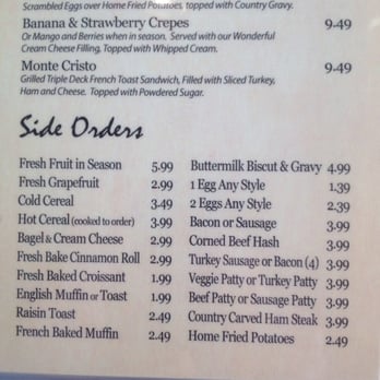 Nano Cafe - Breakfast sides. 1/21/14 - American Near Me - Monrovia, California
