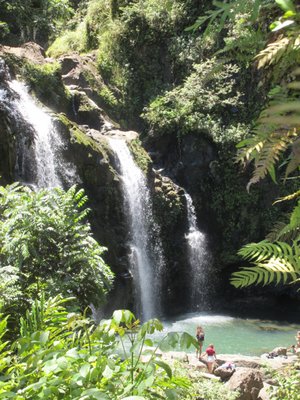 Upper Waikani Falls by null
